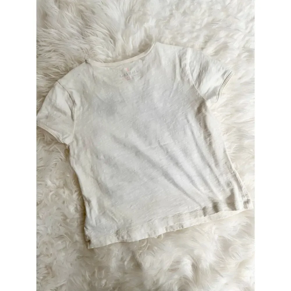 Crewcuts Sequin Palm Tree Tee - White with Black Sequins